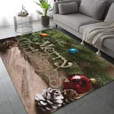 ARiXIaNg Weihnachten Teppich Kinderteppich Modern 3D Schneemann Teppich Schlafzimmer rutschfeste FußMatte Kinder Teenager Kurzflor Teppiche FüR Flur Wohnzimmer Boden Teppich 140x200 cm