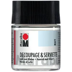 Marabu Servietten-Lack & Kleber, matt, 50 ml, im Glas