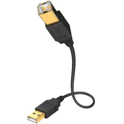 in-akustik Premium High Speed USB A / B 2.0 1,0 m