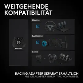 Logitech RS50 Lenkrad Schwarz für PS5 / PC