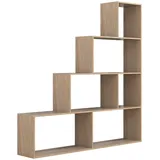 VCM Holz Stand Treppenregal Stufenregal Standregal Raumteiler Dubila L
