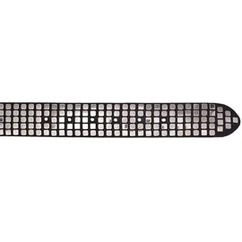 B.belt Quinn Leder schwarz/silber 100 cm