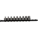 KS Tools 3/8 Bit-Stecknuss-Satz Innensechskant, kurz, 9-tlg, 4-14 mm
