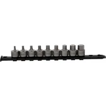 KS Tools 3/8 Bit-Stecknuss-Satz Innensechskant, kurz, 9-tlg, 4-14 mm
