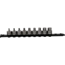 KS Tools 3/8 Bit-Stecknuss-Satz Innensechskant, kurz, 9-tlg, 4-14 mm