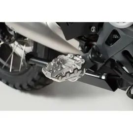 SW-Motech EVO Fußrasten Edelstahl verstellbar Silber/Schwarz