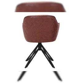 SAM Outillage Esszimmer Drehstuhl, Stoffbezug Wildlederoptik Metallgestell ELBE