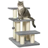 Hundetreppe - Haustiertreppe mit 3 Stufen - 54 cm hoch - Treppe für kleine Hunde