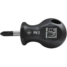 SW-Stahl 31609L Schraubendreher mit Kreuzschlitz I PH2 x 25 mm I Kreuz Schraubenzieher I Schraubendreher Werkzeug I Kreuzschraubenzieher PH extra kurz