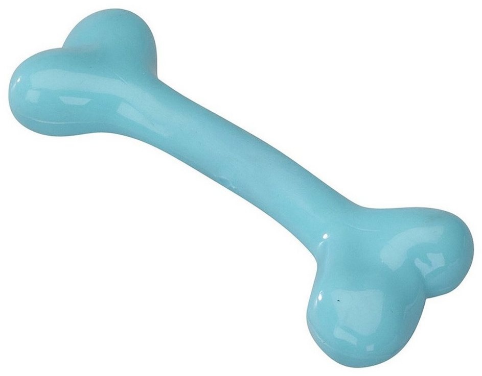 Europet-Bernina Spielknochen Hundespielzeug Gummi Bone Mint blau, Größe: L / Maße: 20,25 cm
