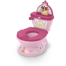 Bright Starts My Size Töpfchen 2-in-1-System Disney Princess, für Kleinkinder zum Töpfchentraining mit realistischen Spülgeräuschen, Jubelrufen und Melodien, für Alter 18 Monate, bis 23 kg