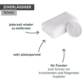 WINDHAGER Insektenschutz Plus Fliegengitter 100 x 130 cm Grau