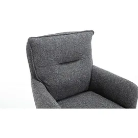 SalesFever Armlehnstuhl Strukturstoff anthrazit