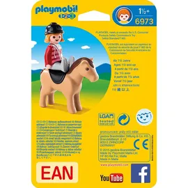 Playmobil 1.2.3 Reiterin mit Pferd 6973