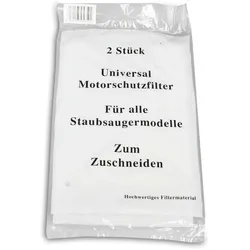 2 Universal Motorschutzfilter Motor Filter für alle Staubsauger zum zuschneiden