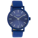 Oozoo Damenuhr C10452 Blau Lederband 42 mm - Blau