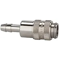 Riegler Schnellverschlusskupplung NW 5, Messing vernickelt, Tülle LW 6