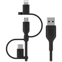 Belkin USB-C auf USB-A/Micro-USB/Lightning 1 m Schwarz