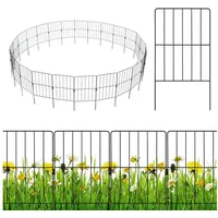 Costway Zaun-Set 825 x 60 cm Schwarz