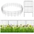 Costway Zaun-Set 825 x 60 cm Schwarz