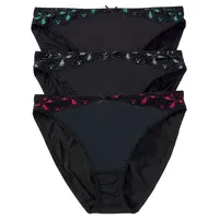 bonprix Slip 3 St. Schwarz 40/42