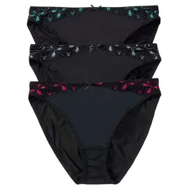 bonprix Slip 3 St. Schwarz 40/42
