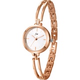 JewelryWe Uhren Damen Analog Quarz Armbanduhr Elegant Klein Einfach Metallarmband Beiläufige Uhr Spangenuhr für Frauen Mädchen Rosegold