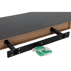Wandregal Hängeregal Wandboard Bücher Board Holz CD Ablage Regal Wenge-Optik 120 cm