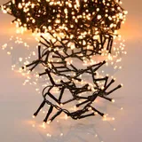LED-Lichterkette cluster extra warmweiß 14m für den Innen- und Außenbereich (700LED)