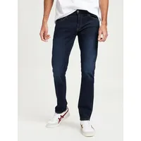 CROSS JEANS ® Cross Herren-Jeans Slim Fit Damien in dunklem Dark Blue-W31 / L32