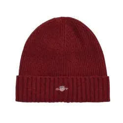 Gant für Herren. 9910023 Schild Wollmütze rot (OSFA), Lässig, Wolle