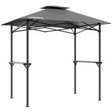 Wiltec Grillpavillon 2,45 x 1,52 m Grau