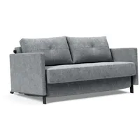 INNOVATION LIVING TM Schlafsofa Cubed Klappsofa, hochwertige Schlaffunktion, Design und extra Komfort, Frontauszug, sehr platzsparend, abgewinkelt Sitzen, waagerecht liegen grau