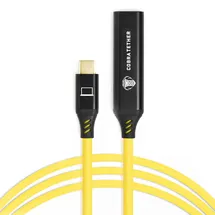 cobra tether USB-C auf USB-C 10 m Gelb