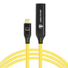 cobra tether USB-C auf USB-C 10 m Gelb