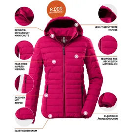G.I.G.A. DX Damen Steppjacke/Funktionsjacke in Lila dunkel himbeere,