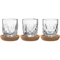 LEONARDO Espresso-Set 6tlg. GOCCE • B/H/T ca. 7,60x20,30x7,60
