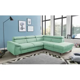 Uno Ecksofa Micky ¦ türkis/petrol ¦ Maße (cm): B: H: 72 T: 249.0