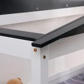 CLP Kinderbett Tessa 90 x 200 cm Kiefer grau/weiß