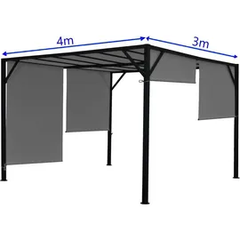 MCW Pergola Beja 4 x 3 m grau