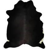 vidaXL  Kuhfellteppich 150 x 170 cm schwarz