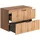 vente-unique Waschbeckenunterschrank hängend 80 x 0 x 0 cm Holzfarben hell
