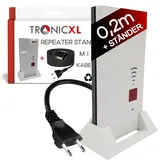 TronicXL Verlängerung/Ständer W-LAN Repeater kompatibel mit Fritz Repeater 2400 1160 1750e AVM Fritz! Halterung Stand (0,2m + Ständer)