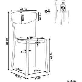 Beliani Beliani, Stühle, VIESTE