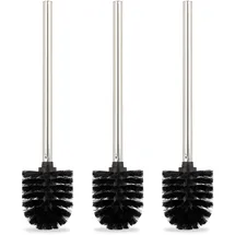 Relaxdays WC-Bürste 3er Set Schwarz