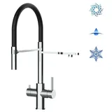 VIZIO 5 Wege Wasserhahn Einhebelmischer Schwarz