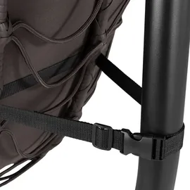 HinHocker Hängesessel mit Gestell, Braun, Hängeschaukel für Indoor und Outdoor, Schaukelstuhl