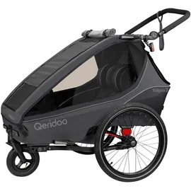 Qeridoo Kinderanhänger Kidgoo 2 steel grey