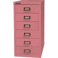 BISLEY MultiDrawerTM L296 Schubladenschrank pink 6 Schubladen 27,8 x 38,0 x 59,0 cm