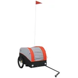 vidaXL Lastenanhänger schwarz/orange 30 kg 2018